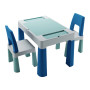 Комплект мебели TEGGI MULTIFUN+2 стула turquoise navy grey