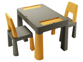 Комплект мебели TEGGI MULTIFUN+2 стула graphite mustard