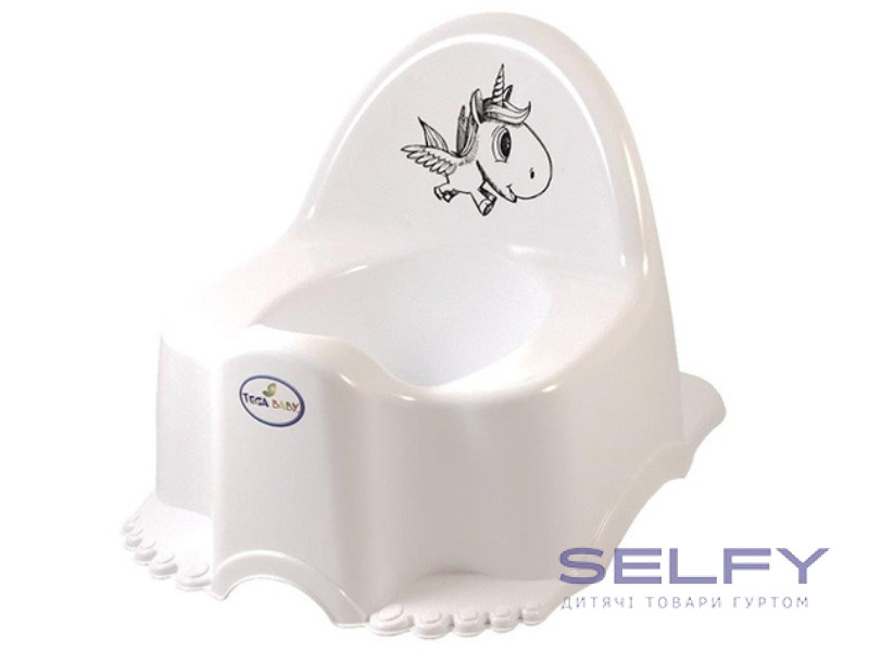 Горщик дитячий з музикою Unicorn white, Фото 1