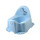 Детский горшок с музыкой Dino light blue
