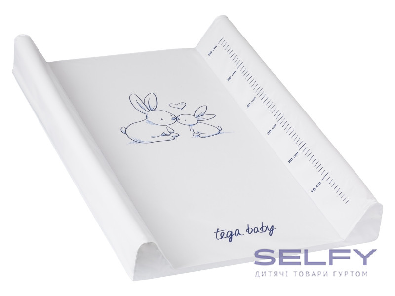 Коврик для пеленки Little Bunny 50x70 см white, Фото 1