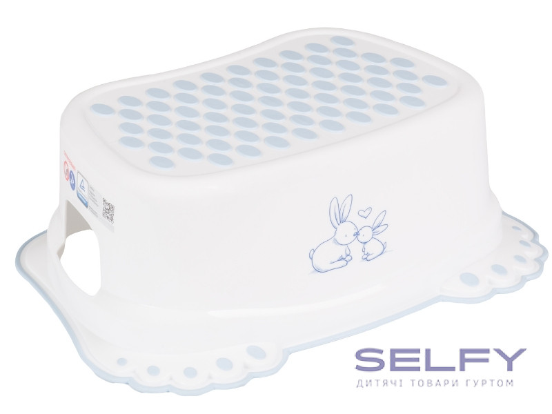 Сходинки дитячі антиковзкі  у ванну Bunny white, Фото 1