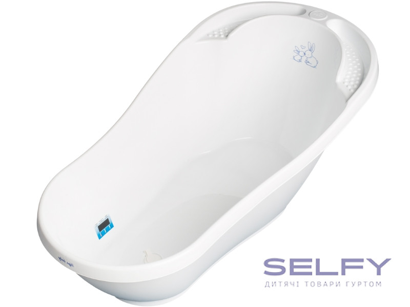 Ванна дитяча зі змивом Bunny 92 см white, Фото 1