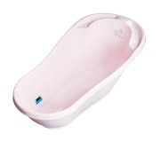 Ванна дитяча зі зливом Bunny 92 см powder pink
