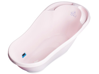 Ванна детская со сливом Bunny 92 см powder pink