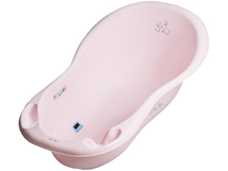 Ванна детская со сливом Bunny 102 см powder pink