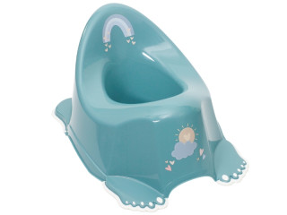 Антиковзкий дитячий горщик METEO turquoise