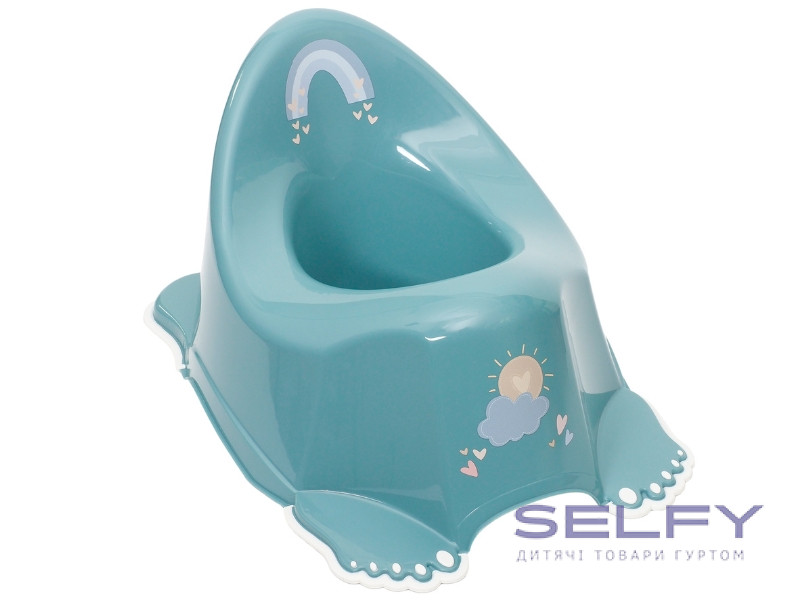 Горщик дитячий антиковзкий METEO turquoise, Фото 1