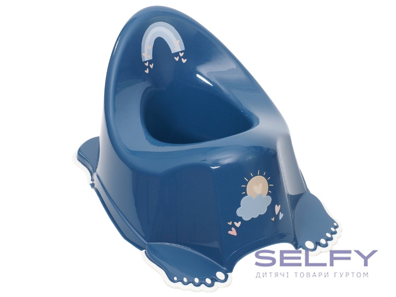 Горшок детский антискользящий METEO navy, Фото 1