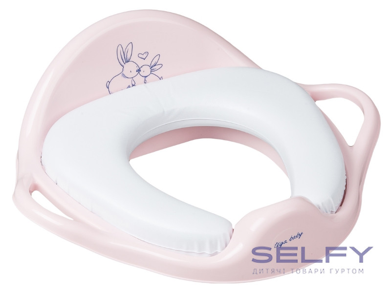 Детская накладка на сиденье унитаза Bunny powder pink, Фото 1