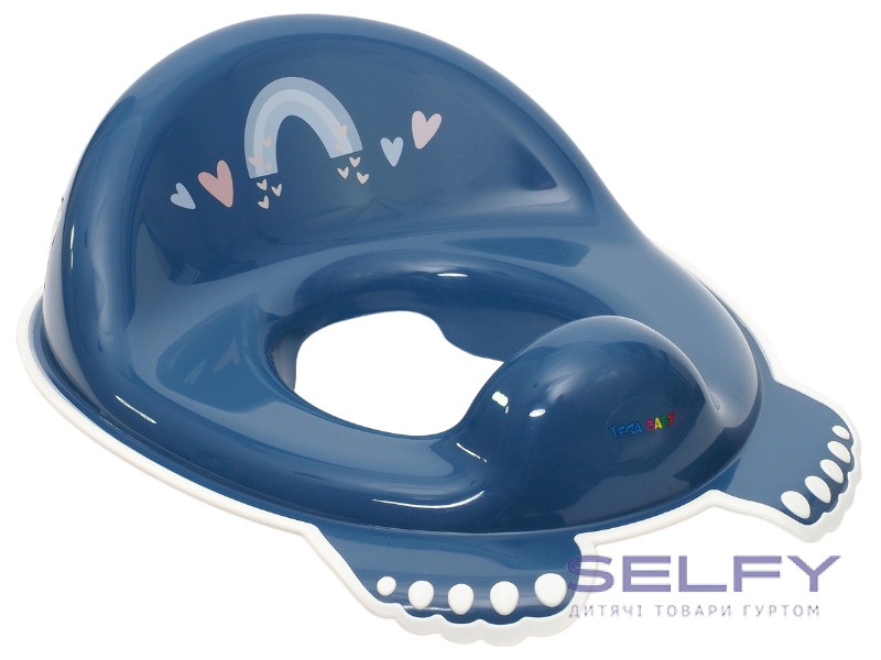 Накладка детская на сиденье унитаза антискользящая METEO navy, Фото 1