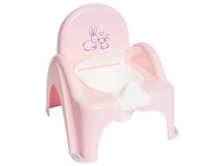 Горшок-стул детский с музыкой Bunny powder pink