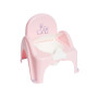 Горшок-стул детский с музыкой Bunny powder pink