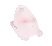 Антиковзкий дитячий горщик Bunny powder pink