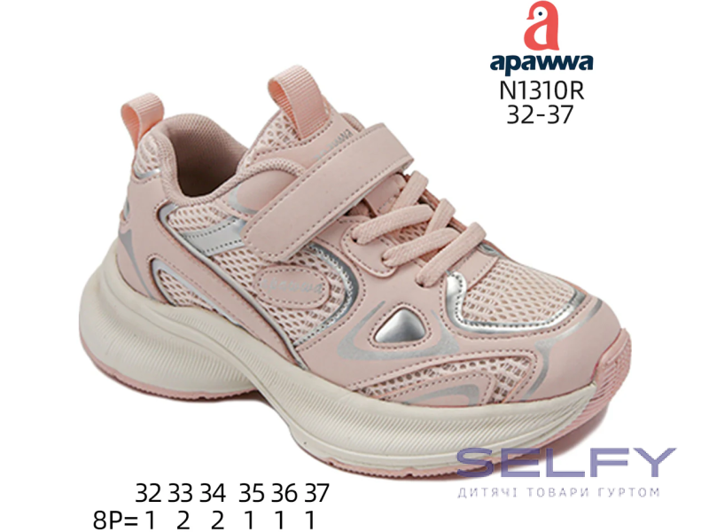 Кросівки дитячі  Apawwa N1310R pink 32-37, Фото 1