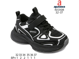 Кроссовки детские Apawwa N1310R black 32-37