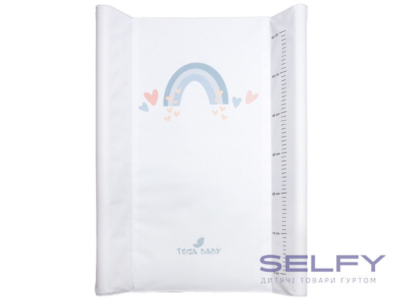 Килимок для пеленання METEO 50x70 см rainbow white, Фото 1