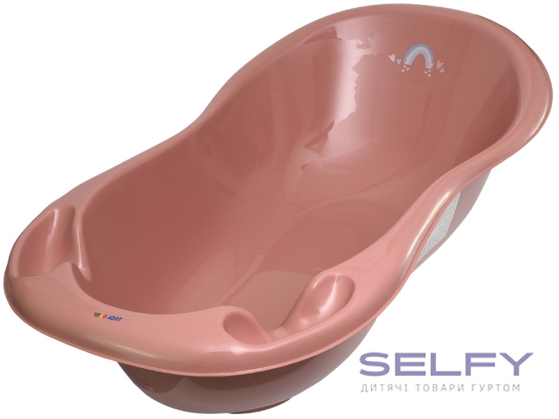 Ванна дитяча зі зливом LUX METEO 102 см pink, Фото 1