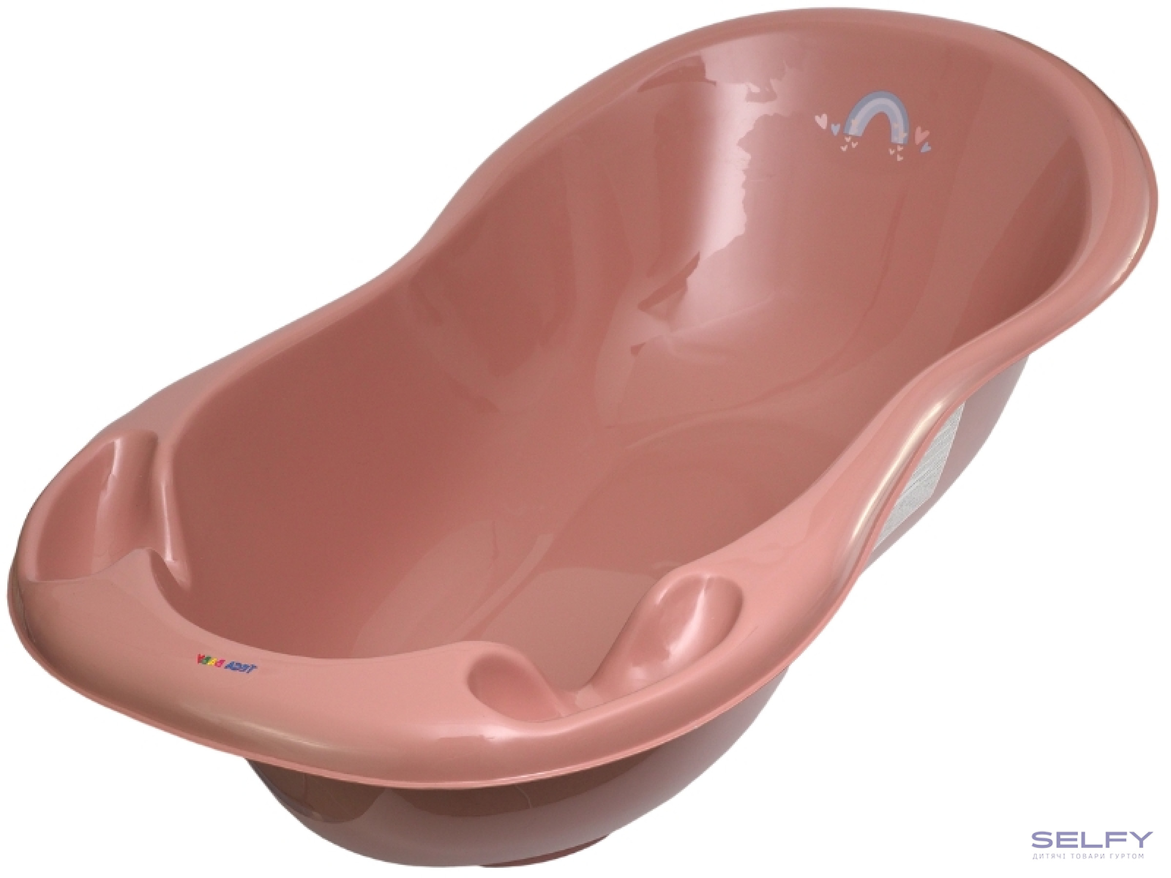 Ванна детская со сливом LUX METEO 102 см pink, Фото 1