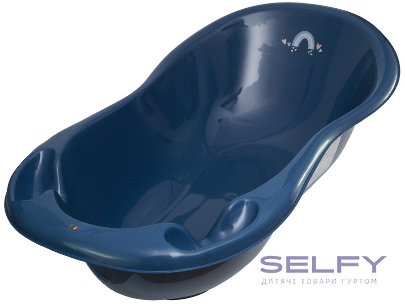 Ванна детская со сливом LUX METEO 102 см navy, Фото 1