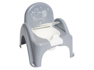 Горщик- стілець дитячий антиковзкий OWLS grey