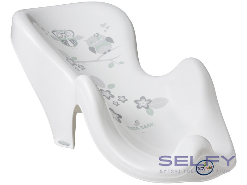 Гірка дитяча для купання антиковзка OWLS white, Фото 1