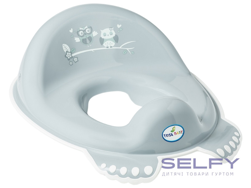 Накладка дитяча на сидіння унітазу OWLS grey, Фото 1