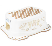 Сходинки дитячі антиковзкі у ванну Teddy Bear white pearl