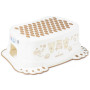 Ступени детские антискользкие в ванную Teddy Bear white pearl