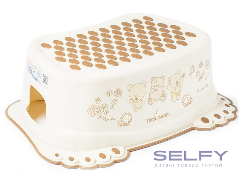 Ступени детские антискользкие в ванную Teddy Bear beige, Фото 1