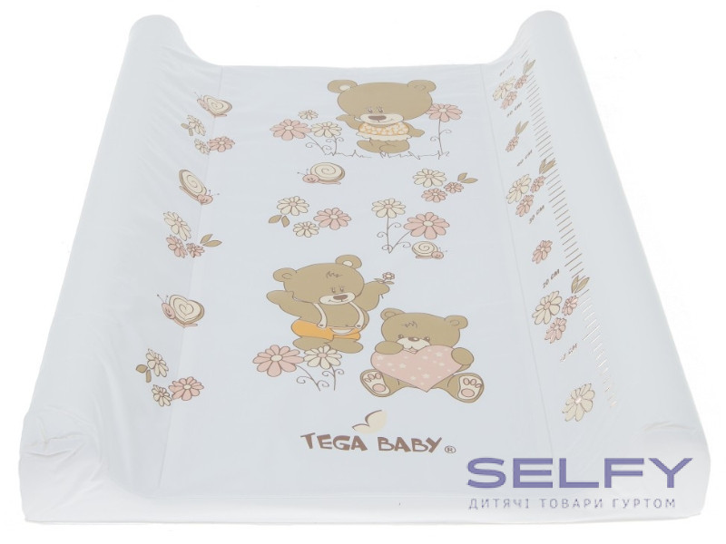 Килимок для пеленання Teddy Bear 70x50 см white pearl, Фото 1