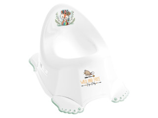 Горщик дитячий антиковзкий WILD&FREE LITTLE FOX white green