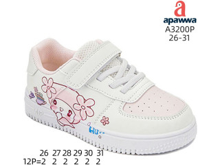 Кросівки дитячі Apawwa A3200P white-pink 26-31