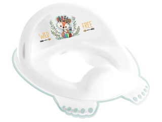 Накладка дитяча антиковзка  на сидіння унітазу WILD&FREE LITTLE FOX white green