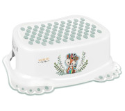 Сходинки дитячі антиковзкі у ванну WILD&FREE LITTLE FOX white green