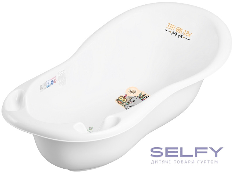 Ванна дитяча WILD&FREE LITTLE ELEPHANT 102 см white green, Фото 1