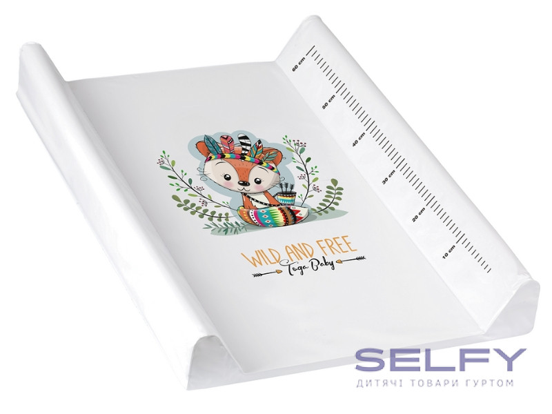 Коврик для пеленки WILD&FREE LITTLE FOX 50x70 см white, Фото 1