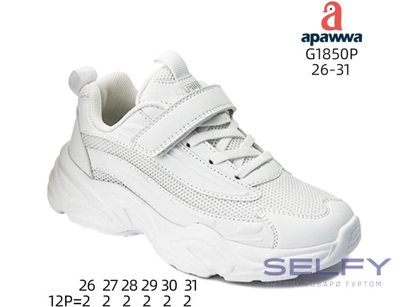 Кросівки дитячі Apawwa G1850P white 26-31, Фото 1