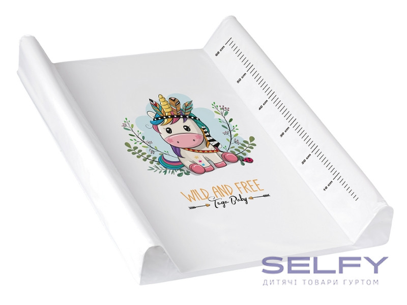 Коврик для пеленки WILD&FREE UNICORN 50x70 см white, Фото 1