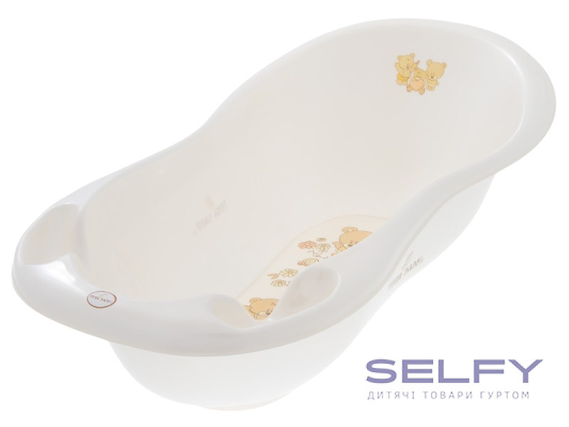 Ванна дитяча зі зливом LUX Teddy Bear 102 см white pearl, Фото 1