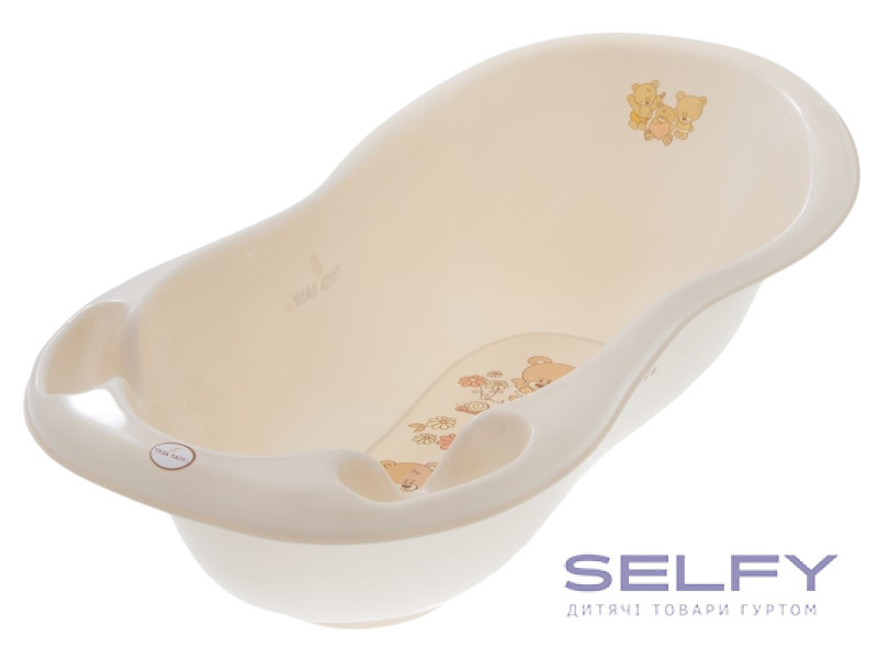 Ванна детская со сливом LUX Teddy Bear 102 см beige, Фото 1