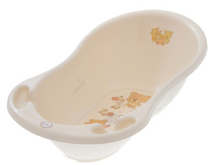 Ванна детская со сливом Teddy Bear 86 см beige