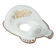 Накладка дитяча антиковзка на сидіння унітазу Teddy Bear white pearl
