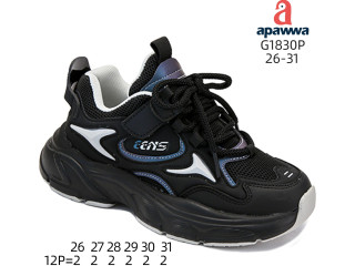 Кроссовки детские Apawwa G1830P black 26-31