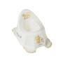 Детский горшок с музыкой антискользкий Teddy Bear white pearl
