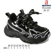 Кросівки дитячі Apawwa M2220R black 30-37