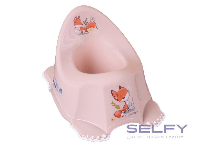 Антиковзкий дитячий горщик FOREST FAIRYTALE light pink, Фото 1