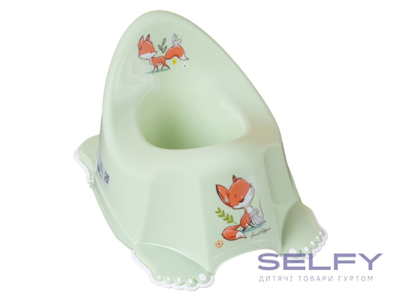 Горщик дитячий антиковзкий FOREST FAIRYTALE light green, Фото 1