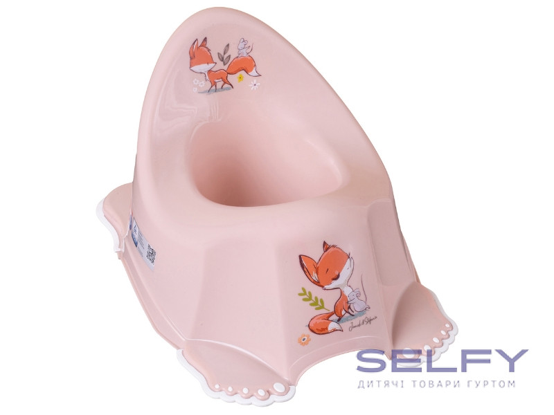 Горщик дитячий з музикою антиковзкий FOREST FAIRYTALE light pink, Фото 1