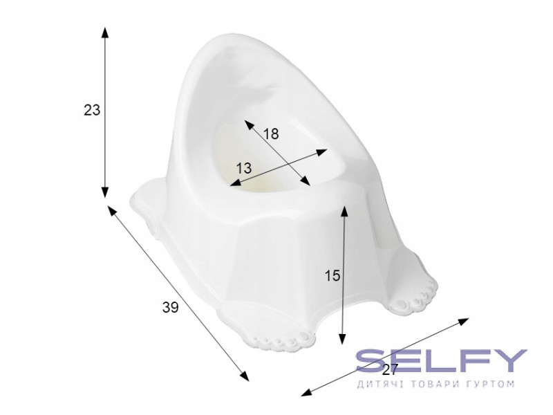 Горщик дитячий з музикою антиковзкий FOREST FAIRYTALE light blue, Фото 3